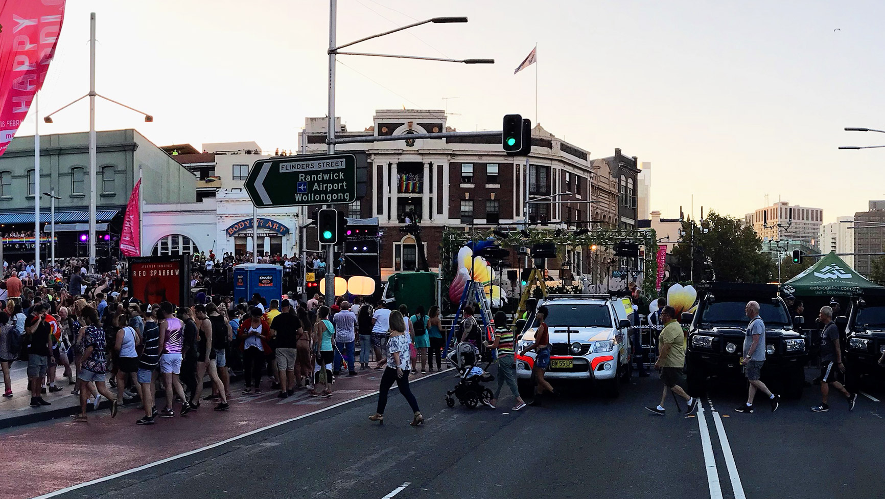 Crowd controlPictured: Sydney Gay and Lesbian Mardi Gras 2018 (CATO managed logistics for media teams and provided VIP trailers for the 2017 and 2018 events)
